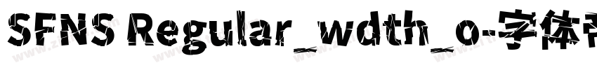 SFNS Regular_wdth_o字体转换